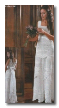 Платье свадебное филейной сеткой