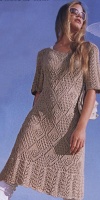 Платье вязаное спицами