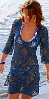 Платье для пляжа вязаное